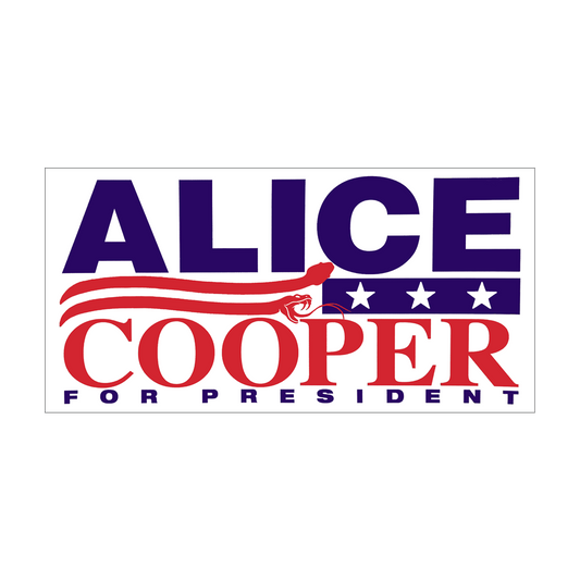 Alice Cooper For President Sticker