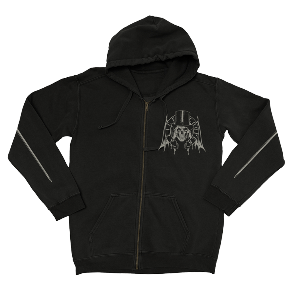 Skull Zip Hoodie – Alice Cooper Store