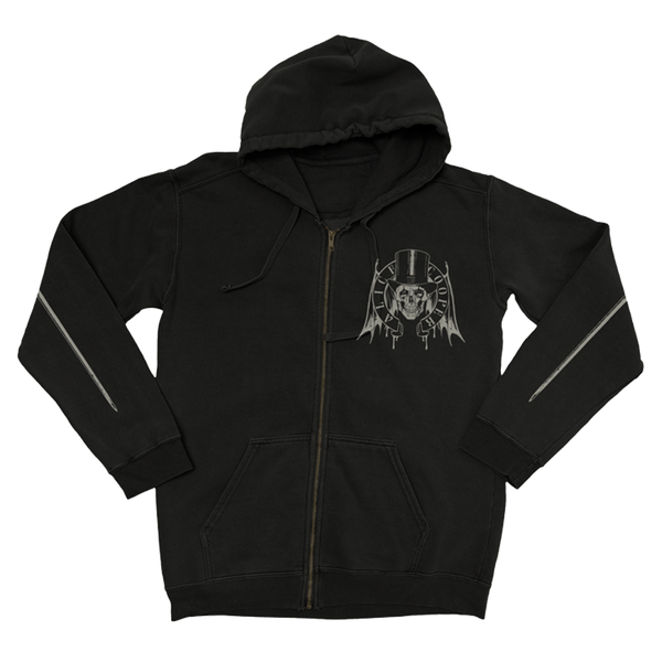 トップス skull zip parker ALC40002_ZipHoodie_Skull_Front